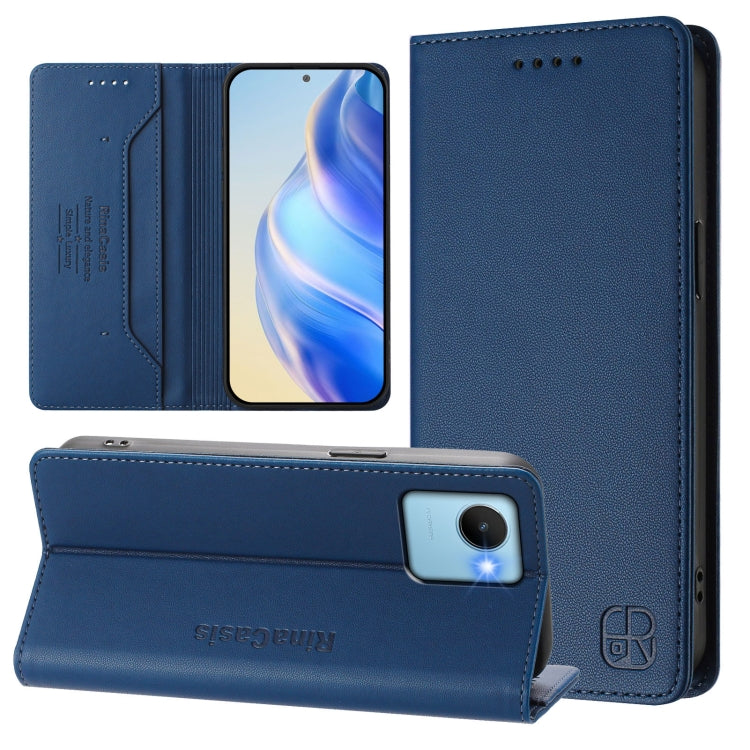 RC01 Dual-Folded Magnetic Suction RFID Leather Phone Case, For Realme C30 4G / Narzo 50i Prime / C30s, For Realme GT Neo 3T, For Realme 9 Pro+ 5G / 9 4G Global, For Realme GT Neo 3, For Realme 8 5G / 9 5G Indian / V13 5G                                ...