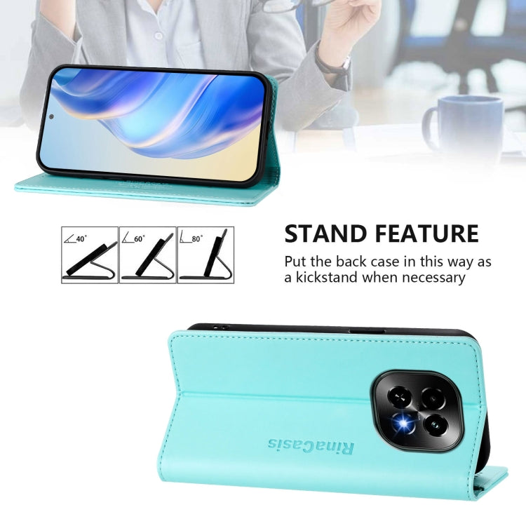 RC01 Dual-Folded Magnetic Suction RFID Leather Phone Case, For Realme C63 5G Global, For Realme Note 60 4G / C61 4G India, For Realme 13+ 5G, For Realme 13 Pro / 13 Pro+ 5G, For Realme GT 6 5G / GT 6T 5G Global, For Realme C63 / C61 4G Global