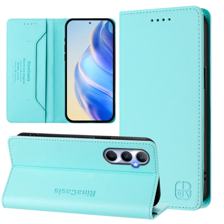 RC01 Dual-Folded Magnetic Suction RFID Leather Phone Case, For Realme GT5 5G / GT5 5G 240W, For Realme 11 5G Global / 11X 5G, For Realme Narzo 60 Pro, For Realme C65 4G Global, For Realme C55 4G Global / Narzo N55, For Realme C33 2022 / 2023 Global
