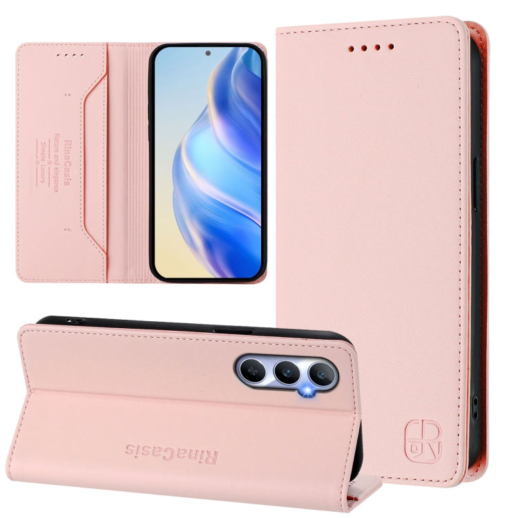 RC01 Dual-Folded Magnetic Suction RFID Leather Phone Case, For Realme GT5 5G / GT5 5G 240W, For Realme 11 5G Global / 11X 5G, For Realme Narzo 60 Pro, For Realme C65 4G Global, For Realme C55 4G Global / Narzo N55, For Realme C33 2022 / 2023 Global