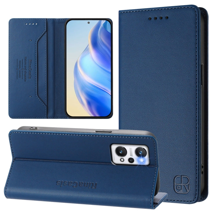 RC01 Dual-Folded Magnetic Suction RFID Leather Phone Case, For Realme C30 4G / Narzo 50i Prime / C30s, For Realme GT Neo 3T, For Realme 9 Pro+ 5G / 9 4G Global, For Realme GT Neo 3, For Realme 8 5G / 9 5G Indian / V13 5G                                ...