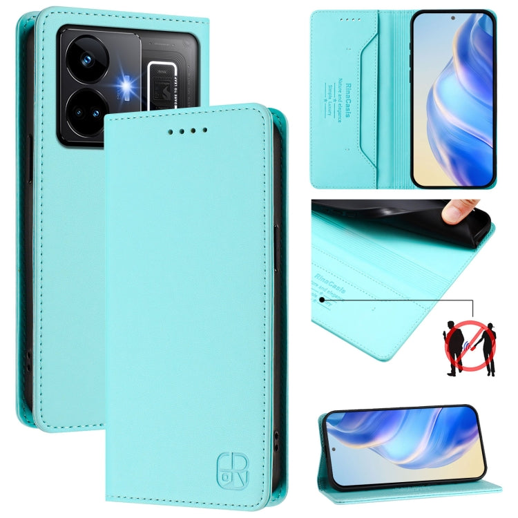 RC01 Dual-Folded Magnetic Suction RFID Leather Phone Case, For Realme 10T 5G / 10s 5G / 9i 5G Indian, For Realme GT3 5G / GT Neo 5 240W, For Realme GT 5G / GT Neo 5G, For Realme 10 Pro 5G, For Realme 10 Pro+ 5G, For Realme 10 4G Global
