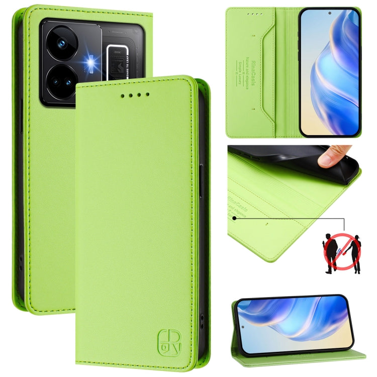 RC01 Dual-Folded Magnetic Suction RFID Leather Phone Case, For Realme 10T 5G / 10s 5G / 9i 5G Indian, For Realme GT3 5G / GT Neo 5 240W, For Realme GT 5G / GT Neo 5G, For Realme 10 Pro 5G, For Realme 10 Pro+ 5G, For Realme 10 4G Global