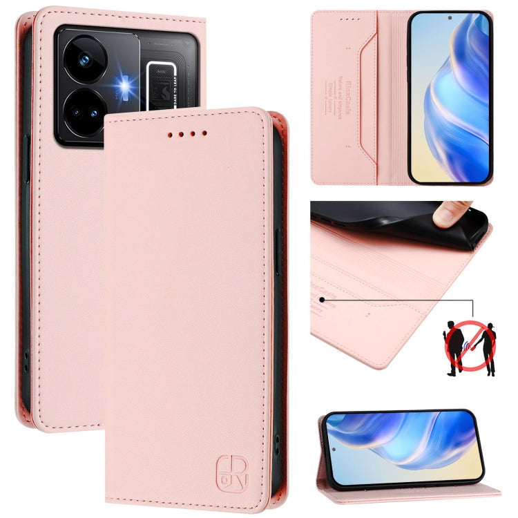 RC01 Dual-Folded Magnetic Suction RFID Leather Phone Case, For Realme 10T 5G / 10s 5G / 9i 5G Indian, For Realme GT3 5G / GT Neo 5 240W, For Realme GT 5G / GT Neo 5G, For Realme 10 Pro 5G, For Realme 10 Pro+ 5G, For Realme 10 4G Global
