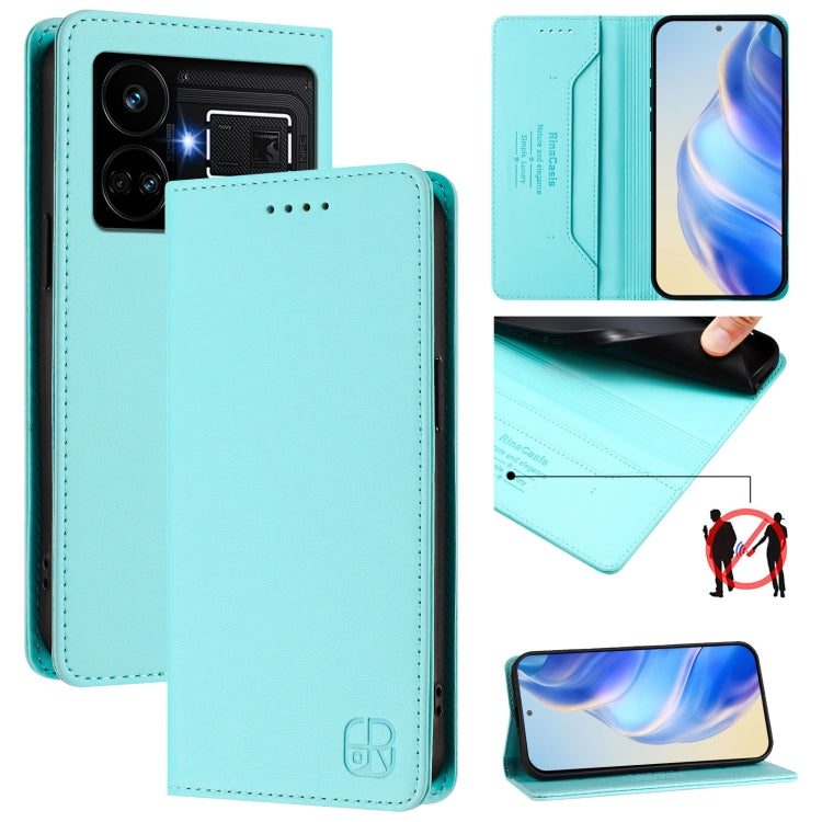 RC01 Dual-Folded Magnetic Suction RFID Leather Phone Case, For Realme GT5 5G / GT5 5G 240W, For Realme 11 5G Global / 11X 5G, For Realme Narzo 60 Pro, For Realme C65 4G Global, For Realme C55 4G Global / Narzo N55, For Realme C33 2022 / 2023 Global