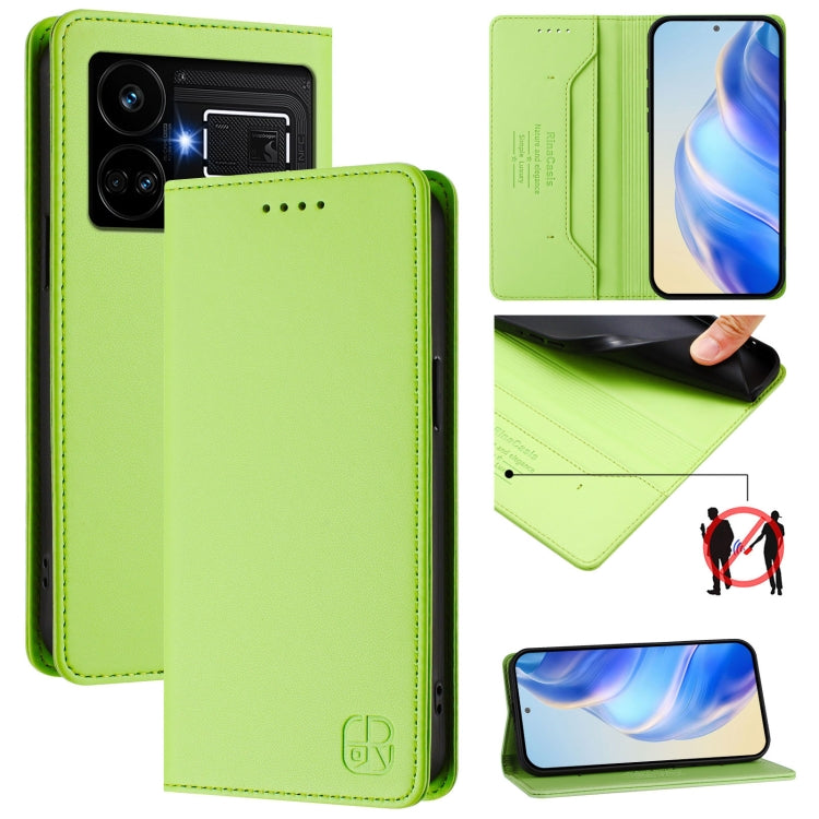 RC01 Dual-Folded Magnetic Suction RFID Leather Phone Case, For Realme GT5 5G / GT5 5G 240W, For Realme 11 5G Global / 11X 5G, For Realme Narzo 60 Pro, For Realme C65 4G Global, For Realme C55 4G Global / Narzo N55, For Realme C33 2022 / 2023 Global