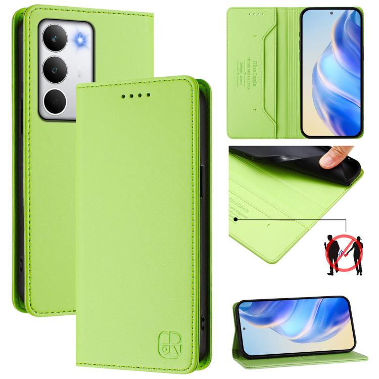 RC01 Dual-Folded Magnetic Suction RFID Leather Phone Case, For Realme C71 4G India, For Realme 15 5G / 15 Pro 5G, For Realme C71 4G Global, For Realme 14 Pro+ 5G, For Realme 14 Pro 5G, For Realme GT 7 Pro 5G