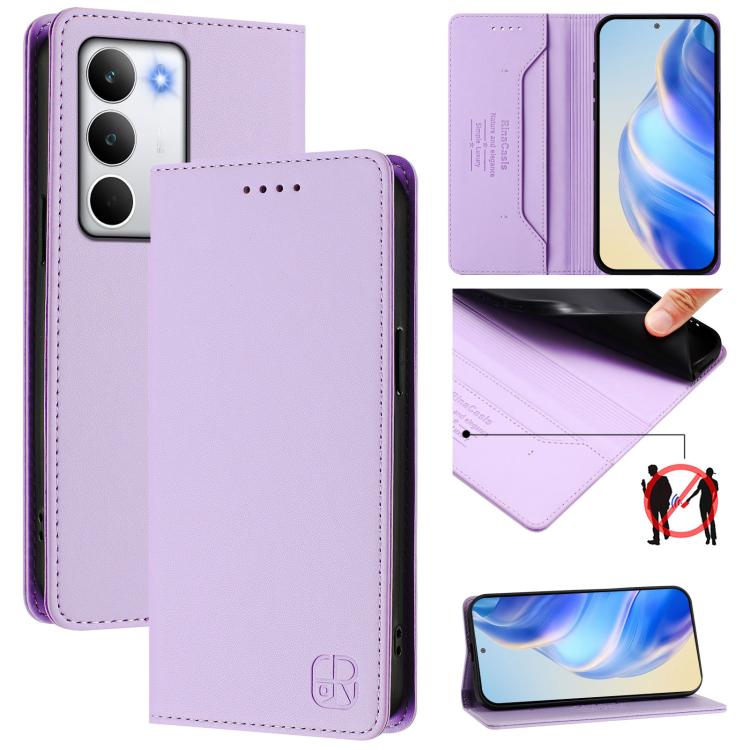 RC01 Dual-Folded Magnetic Suction RFID Leather Phone Case, For Realme C71 4G India, For Realme 15 5G / 15 Pro 5G, For Realme C71 4G Global, For Realme 14 Pro+ 5G, For Realme 14 Pro 5G, For Realme GT 7 Pro 5G