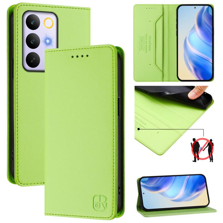 RC01 Dual-Folded Magnetic Suction RFID Leather Phone Case, For Realme 16 Pro 5G Global, For Realme Note 70 4G / 70T 4G, For Realme C100 5G / C83 India / C85 / 15X, For Realme P4 Pro 5G, For Realme P4, For Realme 15T 5G Global