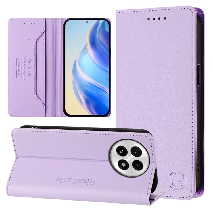 RC01 Dual-Folded Magnetic Suction RFID Leather Phone Case, For OnePlus Turbo 6X Pro 5G, For OnePlus Turbo 6 / 6V 5G, For OnePlus Ace 5 Ultra, For OnePlus Ace 5 Racing, For OnePlus 13R / Ace 5 / Ace 5 Pro, For OnePlus 13