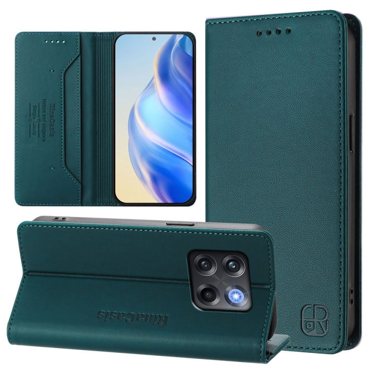 RC01 Dual-Folded Magnetic Suction RFID Leather Phone Case, For OnePlus 11R, For OnePlus 11, For OnePlus Nord N300, For OnePlus Ace Pro / OnePlus 10T Global, For OnePlus Nord 2T, For OnePlus 10R / OnePlus Ace