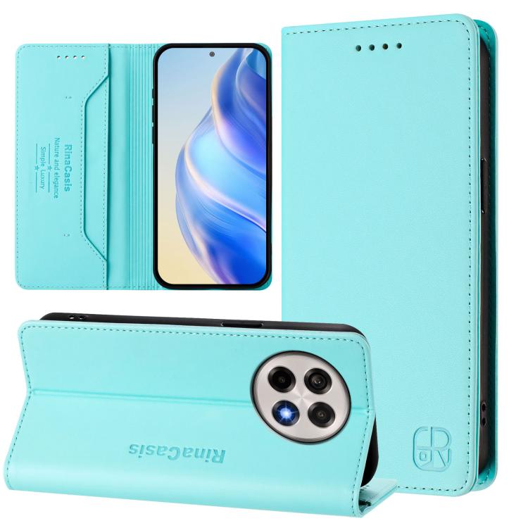 RC01 Dual-Folded Magnetic Suction RFID Leather Phone Case, For OnePlus Turbo 6X Pro 5G, For OnePlus Turbo 6 / 6V 5G, For OnePlus Ace 5 Ultra, For OnePlus Ace 5 Racing, For OnePlus 13R / Ace 5 / Ace 5 Pro, For OnePlus 13