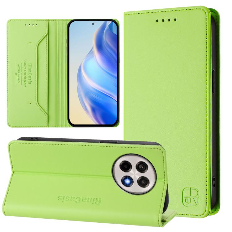 RC01 Dual-Folded Magnetic Suction RFID Leather Phone Case, For OnePlus Turbo 6X Pro 5G, For OnePlus Turbo 6 / 6V 5G, For OnePlus Ace 5 Ultra, For OnePlus Ace 5 Racing, For OnePlus 13R / Ace 5 / Ace 5 Pro, For OnePlus 13