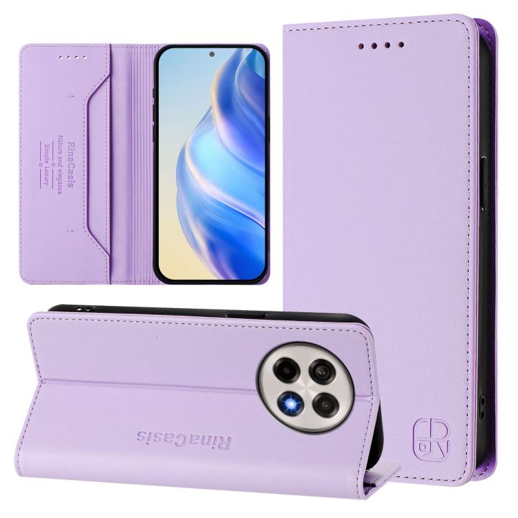RC01 Dual-Folded Magnetic Suction RFID Leather Phone Case, For OnePlus Turbo 6X Pro 5G, For OnePlus Turbo 6 / 6V 5G, For OnePlus Ace 5 Ultra, For OnePlus Ace 5 Racing, For OnePlus 13R / Ace 5 / Ace 5 Pro, For OnePlus 13
