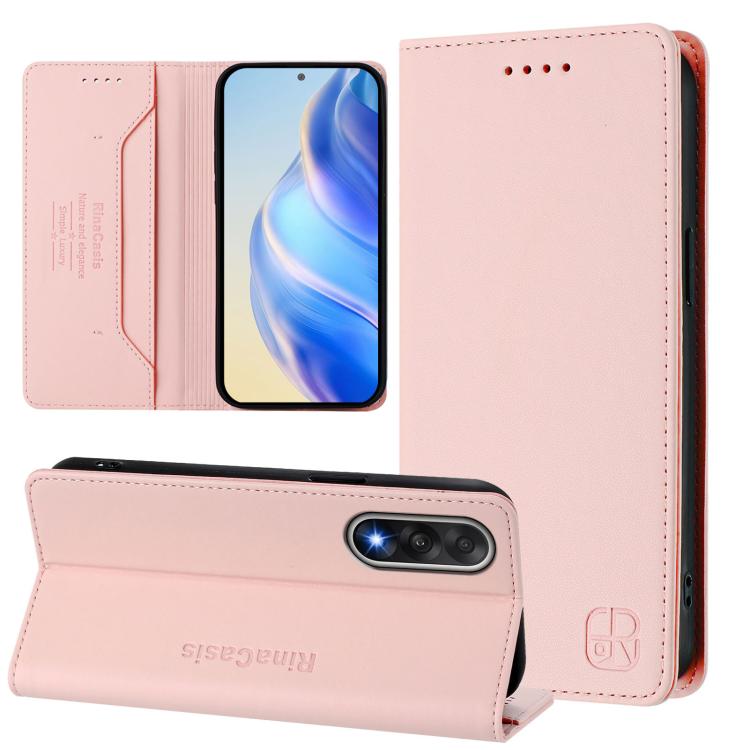 RC01 Dual-Folded Magnetic Suction RFID Leather Phone Case, For OnePlus Turbo 6X Pro 5G, For OnePlus Turbo 6 / 6V 5G, For OnePlus Ace 5 Ultra, For OnePlus Ace 5 Racing, For OnePlus 13R / Ace 5 / Ace 5 Pro, For OnePlus 13