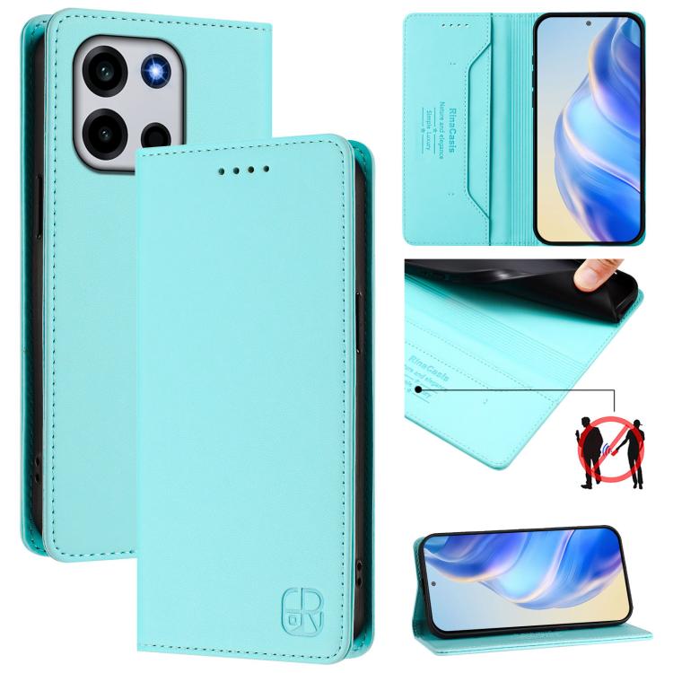 RC01 Dual-Folded Magnetic Suction RFID Leather Phone Case, For OnePlus Turbo 6X Pro 5G, For OnePlus Turbo 6 / 6V 5G, For OnePlus Ace 5 Ultra, For OnePlus Ace 5 Racing, For OnePlus 13R / Ace 5 / Ace 5 Pro, For OnePlus 13