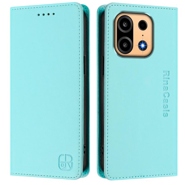 RC01 Dual-Folded Magnetic Suction RFID Leather Phone Case, For OnePlus Turbo 6X Pro 5G, For OnePlus Turbo 6 / 6V 5G, For OnePlus Ace 5 Ultra, For OnePlus Ace 5 Racing, For OnePlus 13R / Ace 5 / Ace 5 Pro, For OnePlus 13