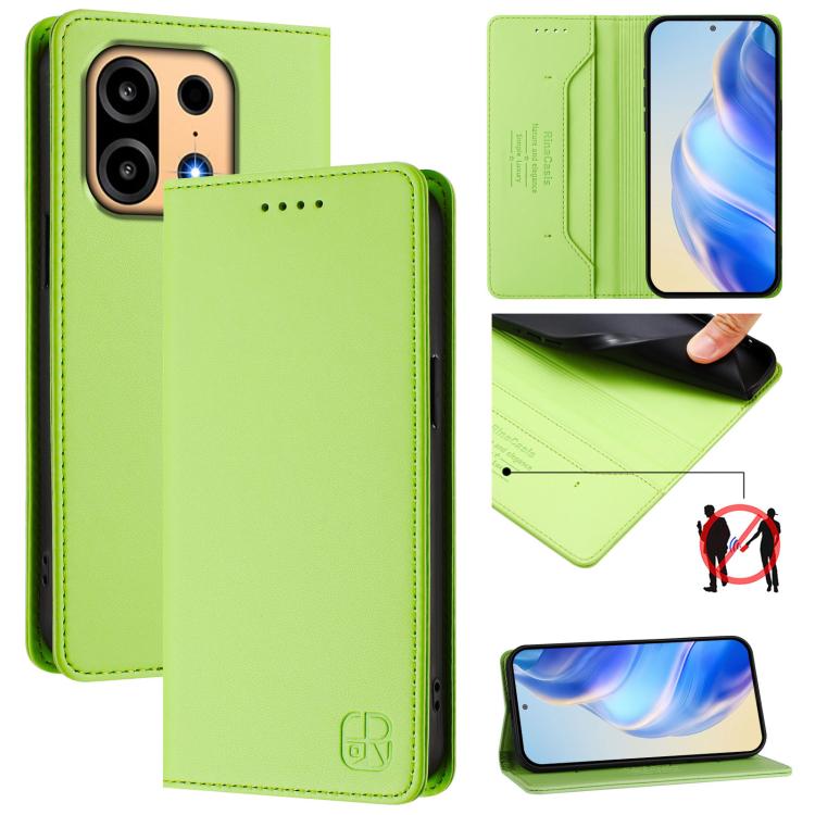 RC01 Dual-Folded Magnetic Suction RFID Leather Phone Case, For OnePlus Turbo 6X Pro 5G, For OnePlus Turbo 6 / 6V 5G, For OnePlus Ace 5 Ultra, For OnePlus Ace 5 Racing, For OnePlus 13R / Ace 5 / Ace 5 Pro, For OnePlus 13