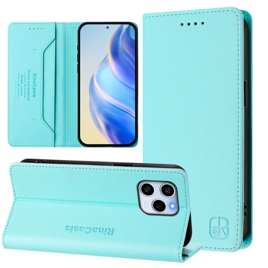 RC01 Dual-Folded Magnetic Suction RFID Leather Phone Case, For Honor 60 SE, For Honor 60 Pro, For Honor 60, For Honor 50 Lite, For Honor 50 Pro, For Honor 50 SE / Huawei nova 9 SE