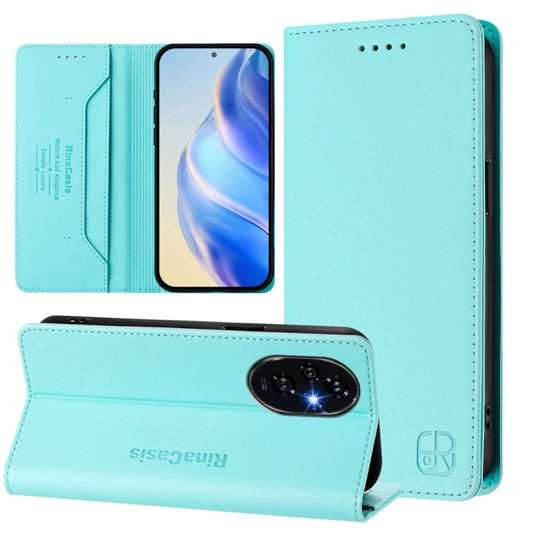RC01 Dual-Folded Magnetic Suction RFID Leather Phone Case, For Honor 200 Pro, For Honor Play 50, For Honor 200 Lite Global, For Honor 90 Smart / X7b 5G / 4G Global, For Honor Magic6 Pro Global, For Honor Magic6 Global