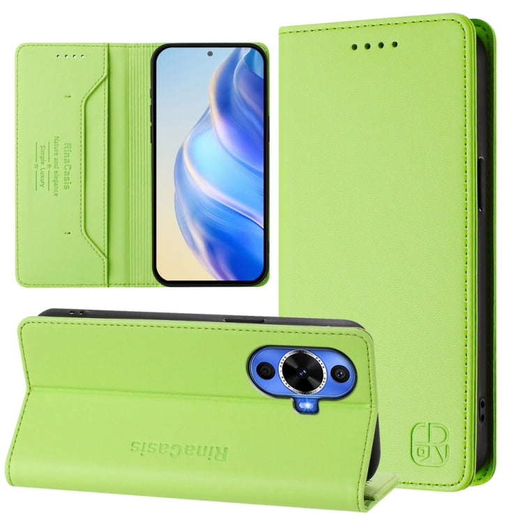 RC01 Dual-Folded Magnetic Suction RFID Leather Phone Case, For Huawei Mate 70, For Huawei Nova 13 Pro, For Huawei Nova 13 / Nova 12, For Huawei Pura 70 Pro / Pura 70 Pro+, For Huawei nova 12i Global, For Huawei nova 12s Global