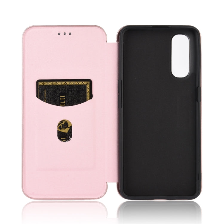 Carbon Fiber Texture Magnetic Horizontal Flip TPU + PC + PU Leather Case with Card Slot, For OPPO Find X2, For OPPO Realme C11, For OPPO Realme C15, For OPPO Reno2 Z / F, For OPPO Reno3 A(Japanese Version), For OPPO Reno4 Pro 5G, For OPPO Reno A       ...