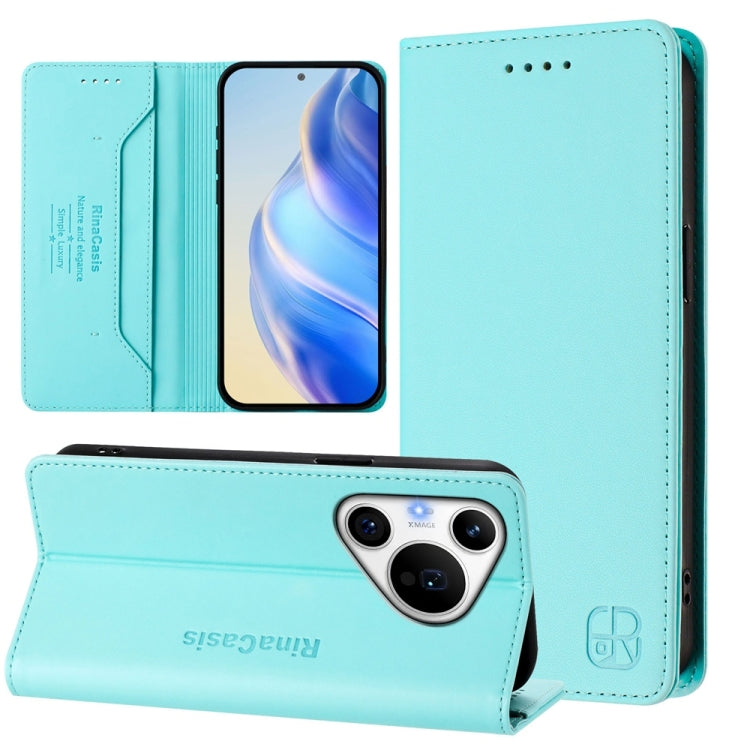 RC01 Dual-Folded Magnetic Suction RFID Leather Phone Case, For Huawei Mate 70, For Huawei Nova 13 Pro, For Huawei Nova 13 / Nova 12, For Huawei Pura 70 Pro / Pura 70 Pro+, For Huawei nova 12i Global, For Huawei nova 12s Global