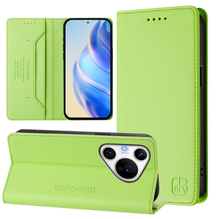 RC01 Dual-Folded Magnetic Suction RFID Leather Phone Case, For Huawei Mate 70, For Huawei Nova 13 Pro, For Huawei Nova 13 / Nova 12, For Huawei Pura 70 Pro / Pura 70 Pro+, For Huawei nova 12i Global, For Huawei nova 12s Global