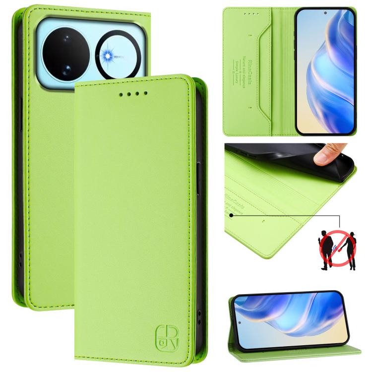 RC01 Dual-Folded Magnetic Suction RFID Leather Phone Case, For Huawei nova 16z / 15 / 14, For Huawei nova 16, For Huawei Pura 90 Pro Max 5G, For Huawei Pura 90 Pro 5G, For Huawei Mate 70 Air 5G, For Huawei Mate 70 Pro