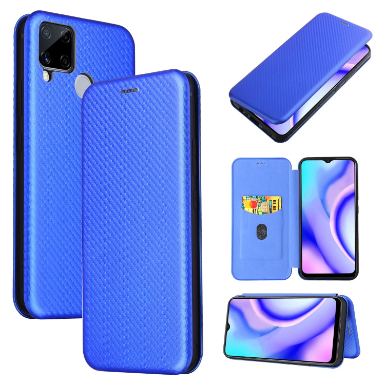Carbon Fiber Texture Magnetic Horizontal Flip TPU + PC + PU Leather Case with Card Slot, For OPPO Find X2, For OPPO Realme C11, For OPPO Realme C15, For OPPO Reno2 Z / F, For OPPO Reno3 A(Japanese Version), For OPPO Reno4 Pro 5G, For OPPO Reno A       ...