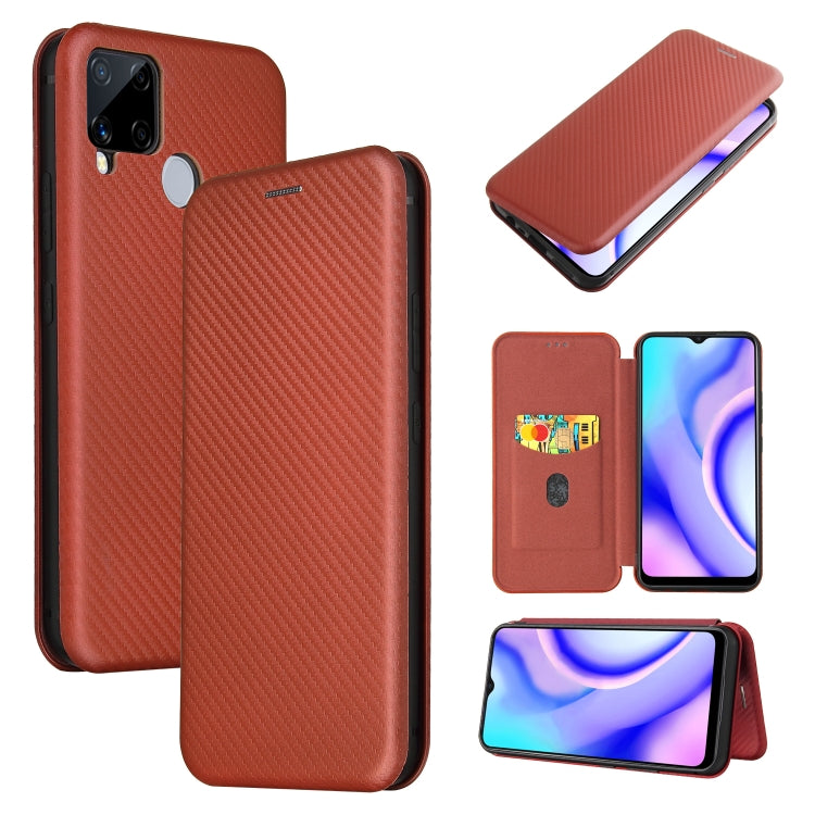 Carbon Fiber Texture Magnetic Horizontal Flip TPU + PC + PU Leather Case with Card Slot, For OPPO Find X2, For OPPO Realme C11, For OPPO Realme C15, For OPPO Reno2 Z / F, For OPPO Reno3 A(Japanese Version), For OPPO Reno4 Pro 5G, For OPPO Reno A       ...