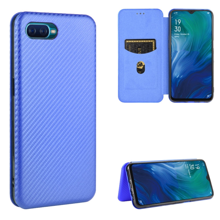 Carbon Fiber Texture Magnetic Horizontal Flip TPU + PC + PU Leather Case with Card Slot, For OPPO Find X2, For OPPO Realme C11, For OPPO Realme C15, For OPPO Reno2 Z / F, For OPPO Reno3 A(Japanese Version), For OPPO Reno4 Pro 5G, For OPPO Reno A       ...