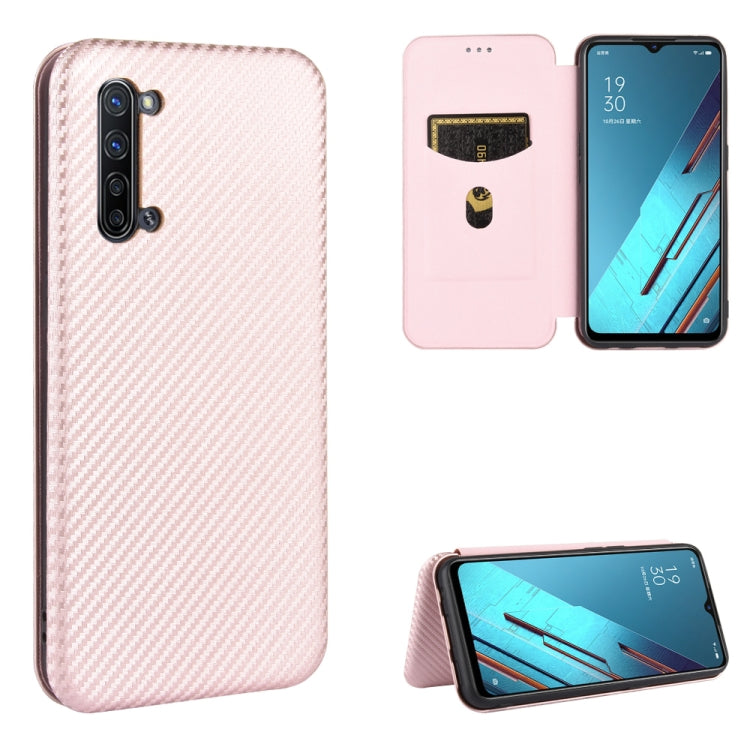 Carbon Fiber Texture Magnetic Horizontal Flip TPU + PC + PU Leather Case with Card Slot, For OPPO Find X2, For OPPO Realme C11, For OPPO Realme C15, For OPPO Reno2 Z / F, For OPPO Reno3 A(Japanese Version), For OPPO Reno4 Pro 5G, For OPPO Reno A       ...