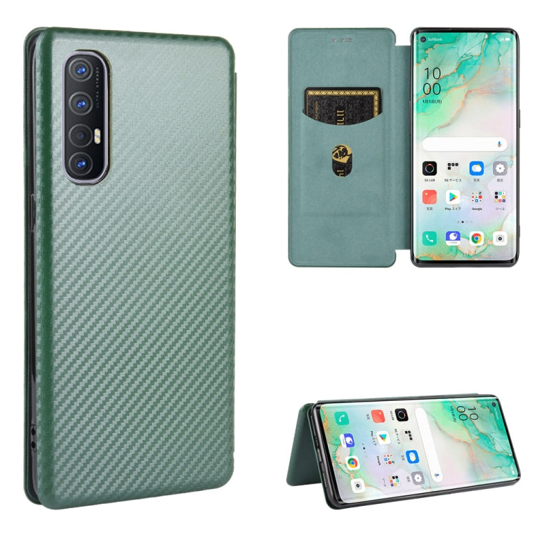 Carbon Fiber Texture Magnetic Horizontal Flip TPU + PC + PU Leather Case with Card Slot, For OPPO Find X2, For OPPO Realme C11, For OPPO Realme C15, For OPPO Reno2 Z / F, For OPPO Reno3 A(Japanese Version), For OPPO Reno4 Pro 5G, For OPPO Reno A       ...