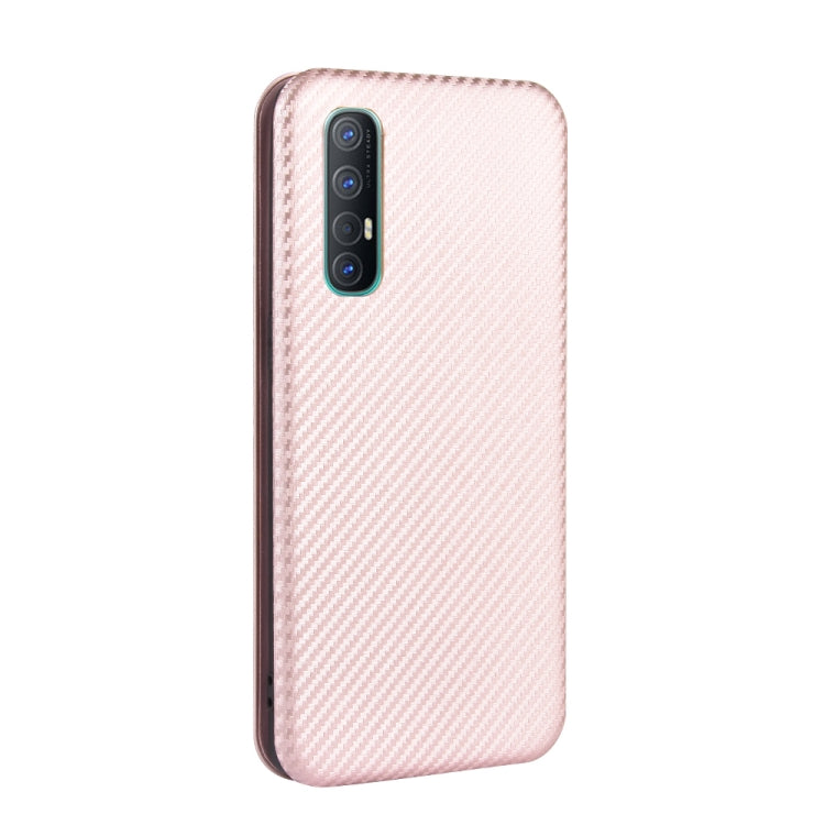 Carbon Fiber Texture Magnetic Horizontal Flip TPU + PC + PU Leather Case with Card Slot, For OPPO Reno3 Pro 5G / Find X2 Neo, For OPPO Reno4 4G, For OPPO Reno4 5G, For OPPO Reno4 Pro 4G, For OPPO Rnoe Ace, For OPPO Realme 5 Pro / Realme Q              ...