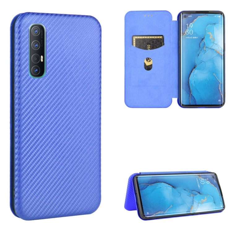 Carbon Fiber Texture Magnetic Horizontal Flip TPU + PC + PU Leather Case with Card Slot, For OPPO Reno3 Pro 5G / Find X2 Neo, For OPPO Reno4 4G, For OPPO Reno4 5G, For OPPO Reno4 Pro 4G, For OPPO Rnoe Ace, For OPPO Realme 5 Pro / Realme Q              ...