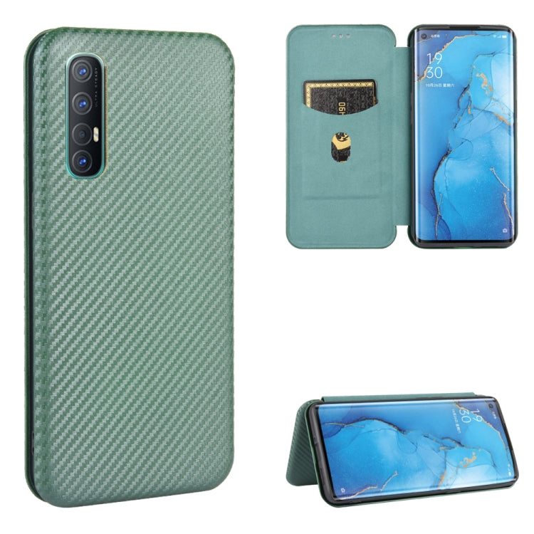 Carbon Fiber Texture Magnetic Horizontal Flip TPU + PC + PU Leather Case with Card Slot, For OPPO Reno3 Pro 5G / Find X2 Neo, For OPPO Reno4 4G, For OPPO Reno4 5G, For OPPO Reno4 Pro 4G, For OPPO Rnoe Ace, For OPPO Realme 5 Pro / Realme Q              ...