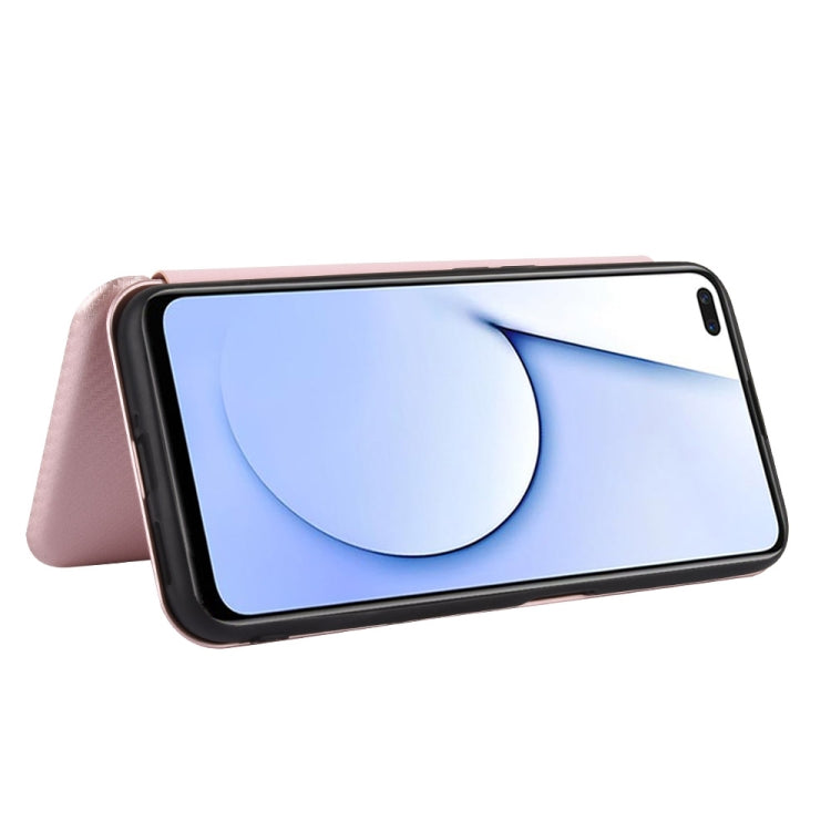 Carbon Fiber Texture Magnetic Horizontal Flip TPU + PC + PU Leather Case with Card Slot, For OPPO Realme X3, For OPPO Realme X50 Pro / X50 Pro 5G, For OPPO Realme X50 / X50 5G, For OPPO Realme XT / X2 / K5