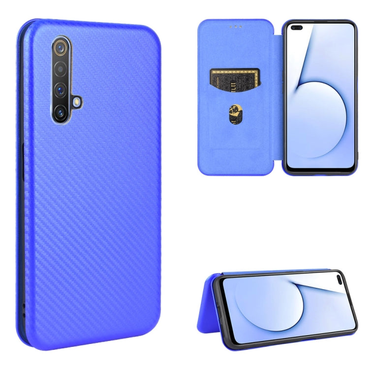 Carbon Fiber Texture Magnetic Horizontal Flip TPU + PC + PU Leather Case with Card Slot, For OPPO Realme X3, For OPPO Realme X50 Pro / X50 Pro 5G, For OPPO Realme X50 / X50 5G, For OPPO Realme XT / X2 / K5