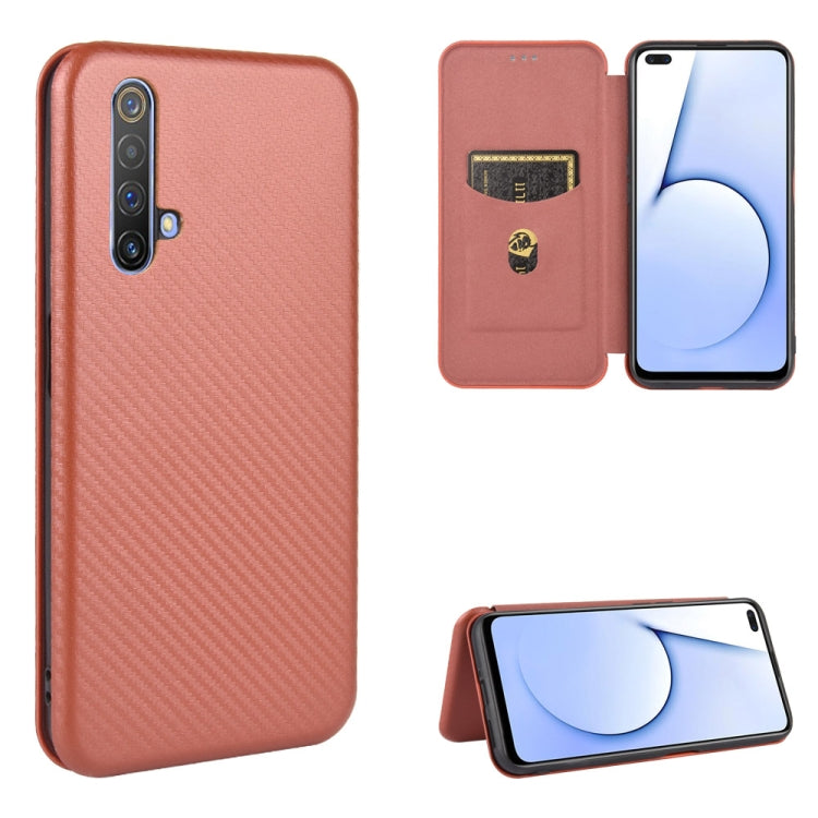 Carbon Fiber Texture Magnetic Horizontal Flip TPU + PC + PU Leather Case with Card Slot, For OPPO Realme X3, For OPPO Realme X50 Pro / X50 Pro 5G, For OPPO Realme X50 / X50 5G, For OPPO Realme XT / X2 / K5