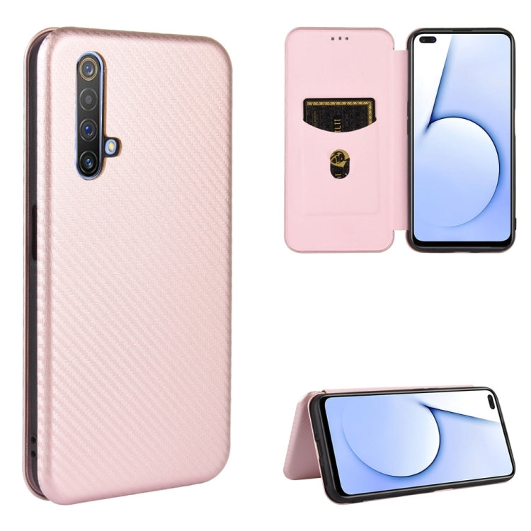 Carbon Fiber Texture Magnetic Horizontal Flip TPU + PC + PU Leather Case with Card Slot, For OPPO Realme X3, For OPPO Realme X50 Pro / X50 Pro 5G, For OPPO Realme X50 / X50 5G, For OPPO Realme XT / X2 / K5