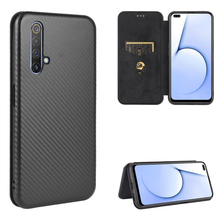 Carbon Fiber Texture Magnetic Horizontal Flip TPU + PC + PU Leather Case with Card Slot, For OPPO Realme X3, For OPPO Realme X50 Pro / X50 Pro 5G, For OPPO Realme X50 / X50 5G, For OPPO Realme XT / X2 / K5