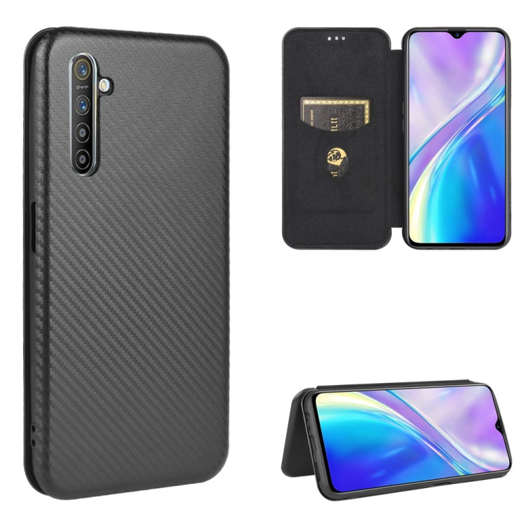Carbon Fiber Texture Magnetic Horizontal Flip TPU + PC + PU Leather Case with Card Slot, For OPPO Realme X3, For OPPO Realme X50 Pro / X50 Pro 5G, For OPPO Realme X50 / X50 5G, For OPPO Realme XT / X2 / K5