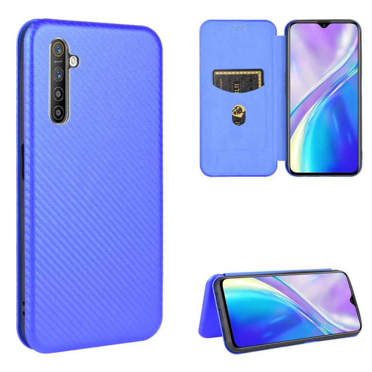 Carbon Fiber Texture Magnetic Horizontal Flip TPU + PC + PU Leather Case with Card Slot, For OPPO Realme X3, For OPPO Realme X50 Pro / X50 Pro 5G, For OPPO Realme X50 / X50 5G, For OPPO Realme XT / X2 / K5