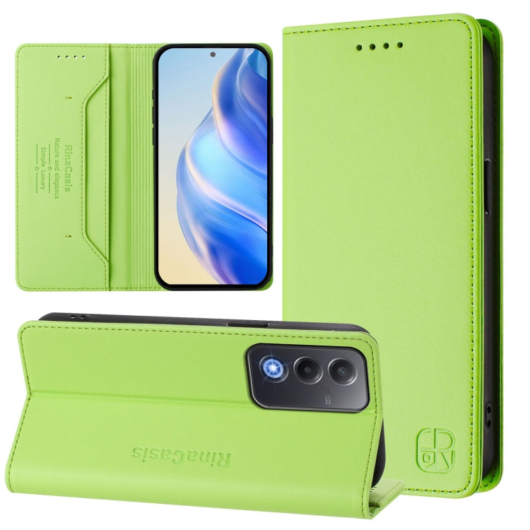 RC01 Dual-Folded Magnetic Suction RFID Leather Phone Case, For OPPO A60 4G Global, For OPPO A3 Pro 5G Global, For OPPO Reno11 F 5G Global, For OPPO Find X7, For OPPO Reno11 5G Global, For OPPO Reno11 Pro 5G Global