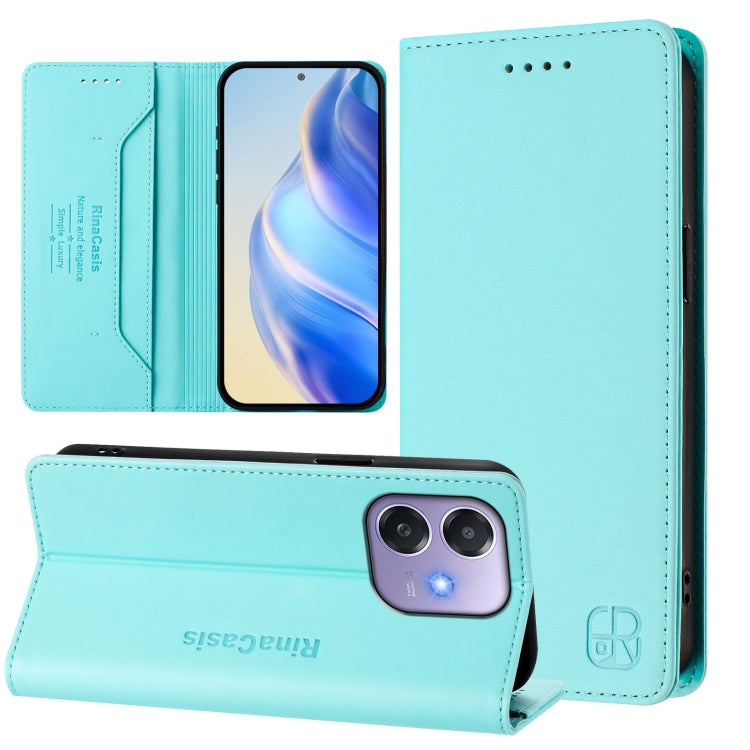 RC01 Dual-Folded Magnetic Suction RFID Leather Phone Case, For OPPO Reno14 Pro 5G Global, For OPPO Reno14 5G Global, For OPPO A5 Pro 5G Global, For OPPO A5 Pro China, For OPPO Find X8, For OPPO A3x 5G / 4G / A3 5G / 4G