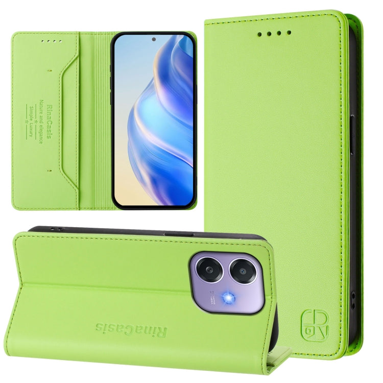 RC01 Dual-Folded Magnetic Suction RFID Leather Phone Case, For OPPO Reno14 Pro 5G Global, For OPPO Reno14 5G Global, For OPPO A5 Pro 5G Global, For OPPO A5 Pro China, For OPPO Find X8, For OPPO A3x 5G / 4G / A3 5G / 4G