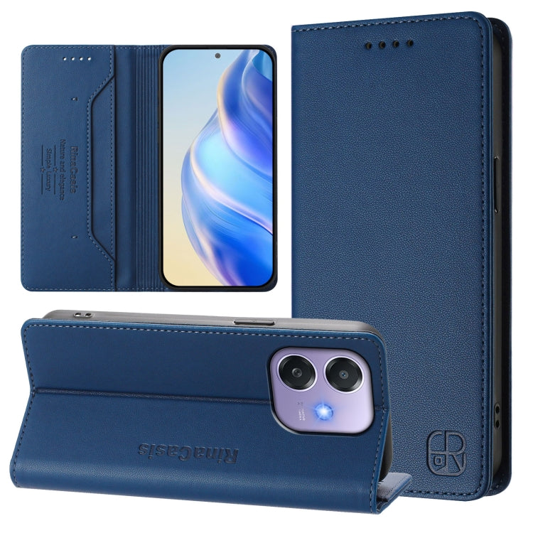RC01 Dual-Folded Magnetic Suction RFID Leather Phone Case, For OPPO Reno14 Pro 5G Global, For OPPO Reno14 5G Global, For OPPO A5 Pro 5G Global, For OPPO A5 Pro China, For OPPO Find X8, For OPPO A3x 5G / 4G / A3 5G / 4G
