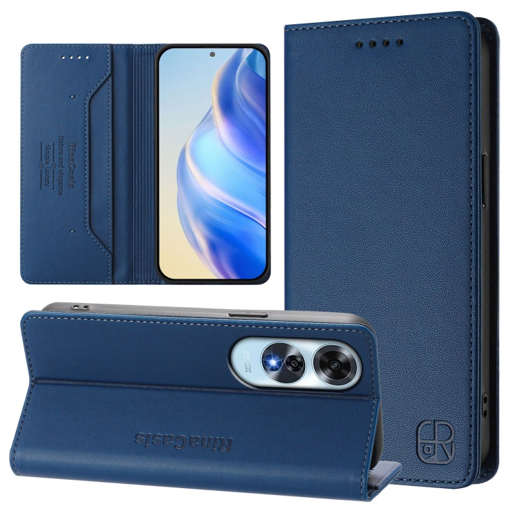 RC01 Dual-Folded Magnetic Suction RFID Leather Phone Case, For OPPO A60 4G Global, For OPPO A3 Pro 5G Global, For OPPO Reno11 F 5G Global, For OPPO Find X7, For OPPO Reno11 5G Global, For OPPO Reno11 Pro 5G Global
