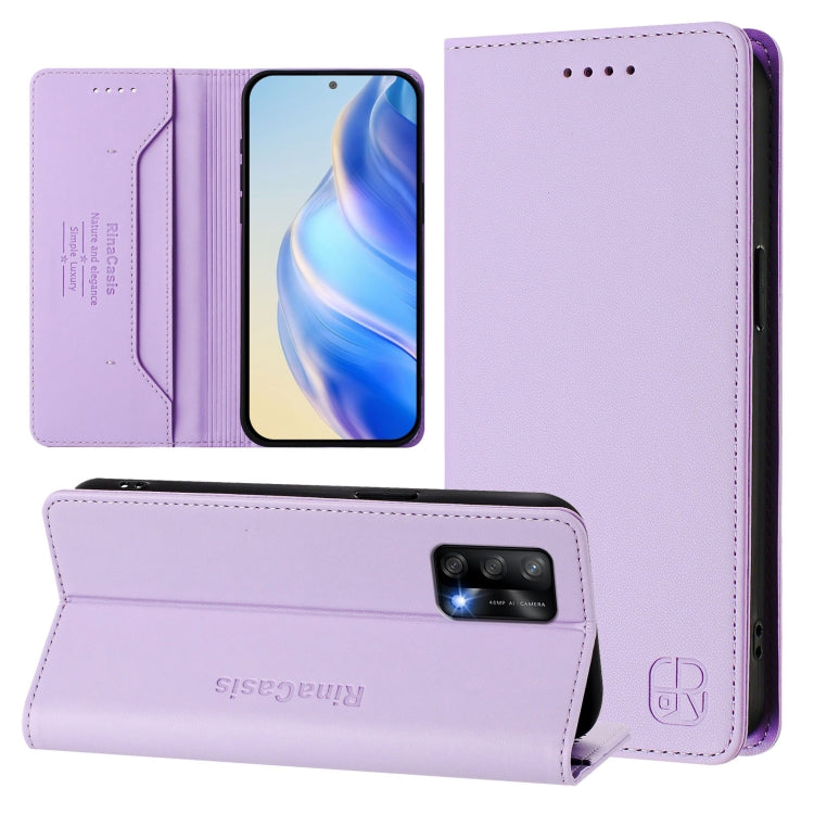 RC01 Dual-Folded Magnetic Suction RFID Leather Phone Case, For OPPO Find X5 Pro, For OPPO Find X5, For OPPO Reno7 5G Global / Find X5 Lite, For OPPO A54 4G / A54s / A55 5G / A16, For OPPO A74 4G / F19 / F19s / A95 5G / 4G, For OPPO A15 / A15s / A35 2021
